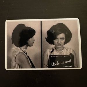 Rockabirdie Sticker Delinquent Mug Shot